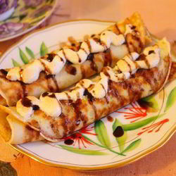 Рецепт Французских блинчиков с яблоками и безе