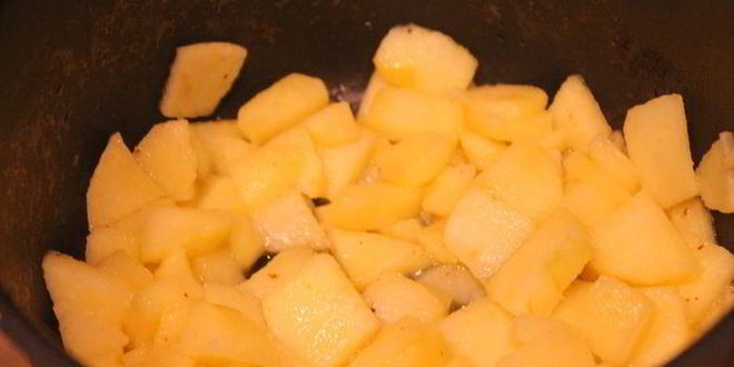 Рецепт французских блинчиков с яблоками и безе