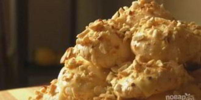 Рецепт торта-безе со сгущенкой