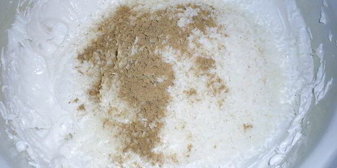 Рецепт заварного кокосового безе