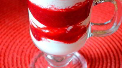 Рецепт Десерта из творога и слив