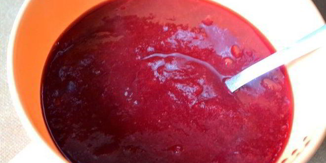 Рецепт десерта из творога и слив