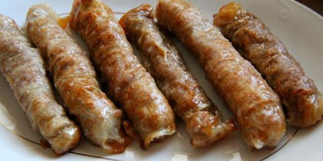 Рецепт десерта ореховые сигаретки