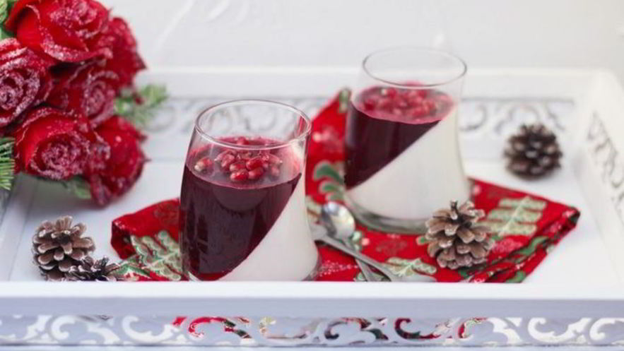 Рецепт гранатовой панны котта