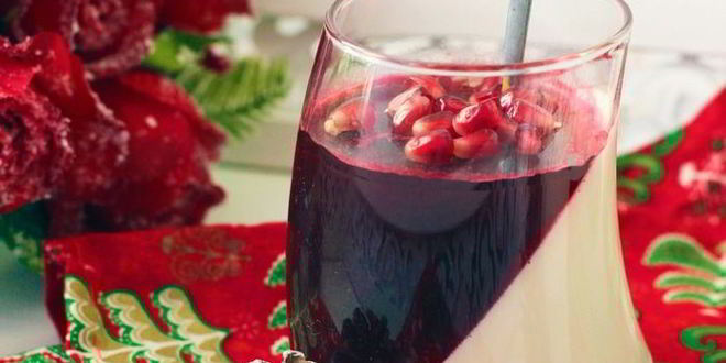 Рецепт гранатовой панны котта