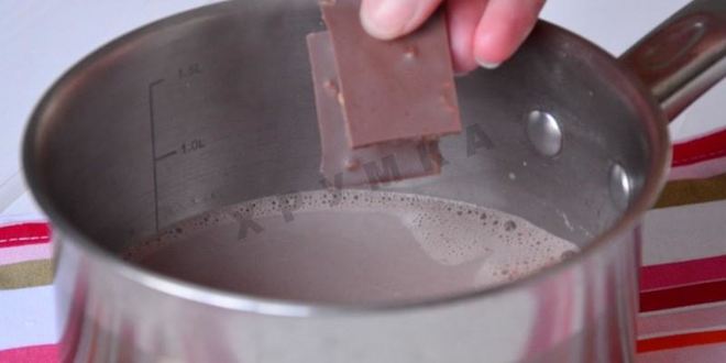 Рецепт горячего шоколада с халвой