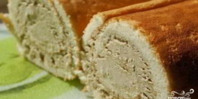 Рецепт рулета из халвы