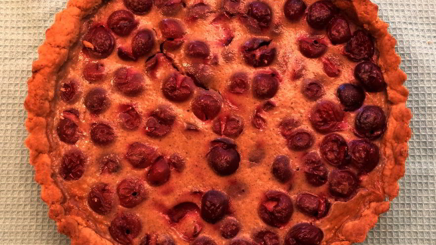 Рецепт клафути с вишней без глютена