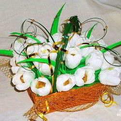 Рецепт Букета из конфет для девочки