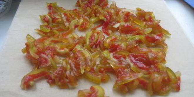 Рецепт конфет из арбузных корочек