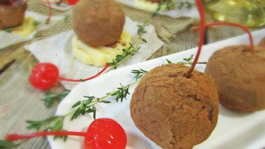 Рецепт конфет из сухофруктов с коктейльной вишней