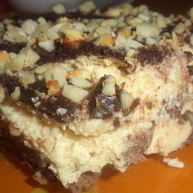 Рецепт Арахисового десерта с карамельным кремом и шоколадной глазурью без выпечки