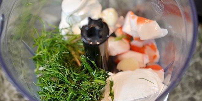 Рецепт баклажанного мильфея с крабовым кремом