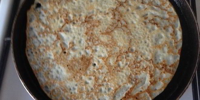 Рецепт блинного тортика с кремом из апельсинов и сгущенки