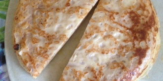 Рецепт блинного тортика с кремом из апельсинов и сгущенки