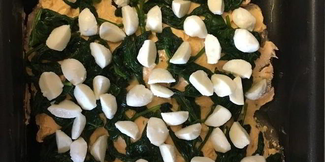 Рецепт грудки индейки со шпинатом и крем-чизом