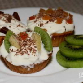 Рецепт Корзиночек с кремом