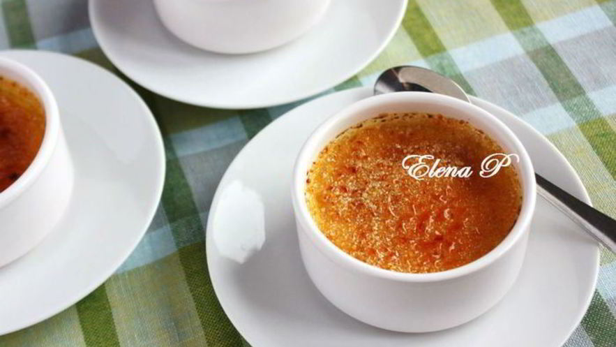 Рецепт крем-брюле с медом и розмарином
