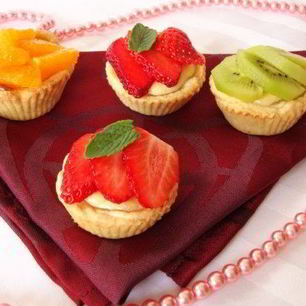 Рецепт Песочных корзиночек с творожным кремом