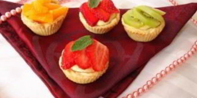 Рецепт песочных корзиночек с творожным кремом