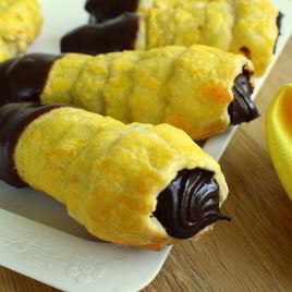 Рецепт Рожек с шоколадным кремом