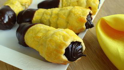 Рецепт Рожек с шоколадным кремом