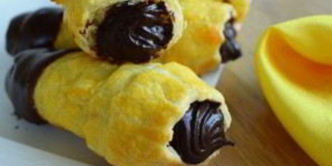 Рецепт рожек с шоколадным кремом