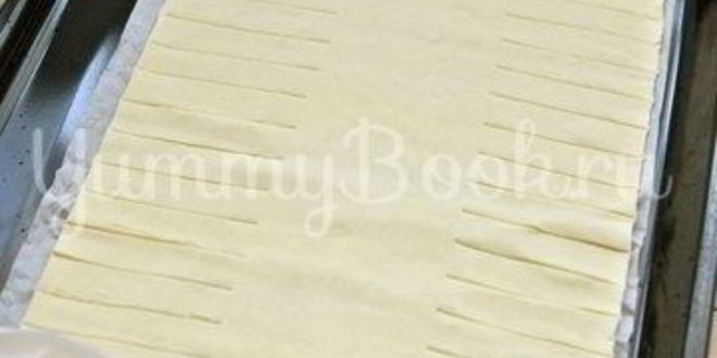 Рецепт слойки с заварным кремом и вишней