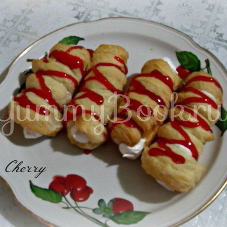 Рецепт Трубочек слоеных с кремом