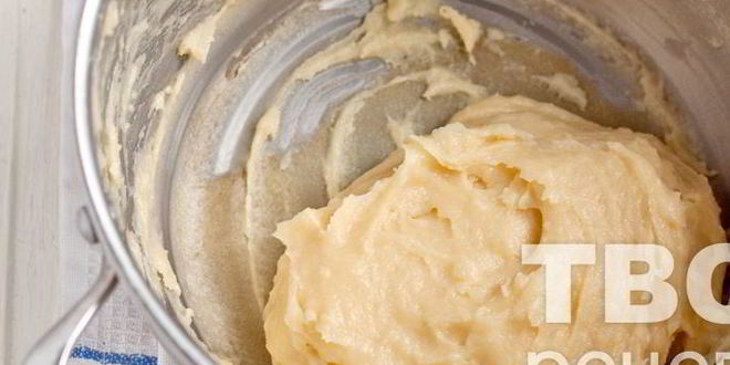 Рецепт заварных колечек с творожным кремом