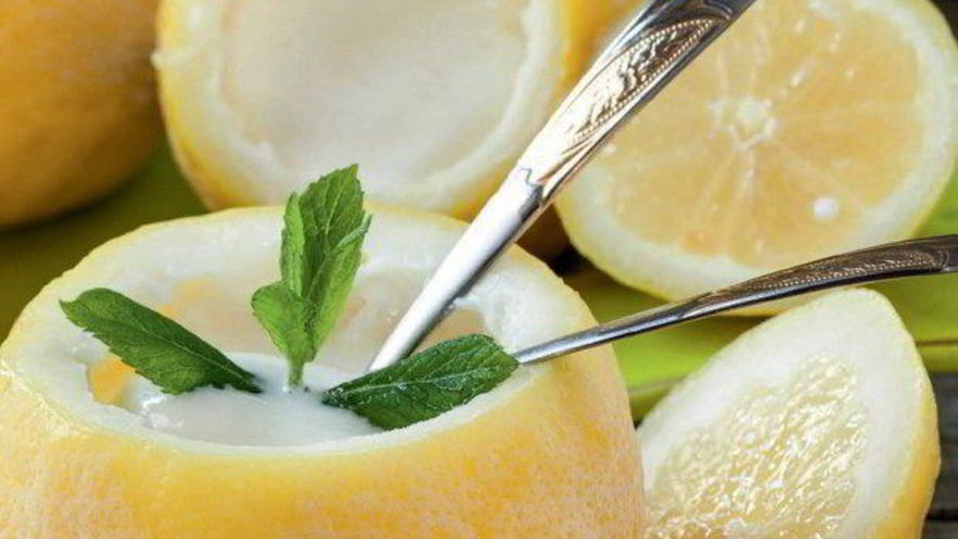 Рецепт лимонного сорбета с мятой