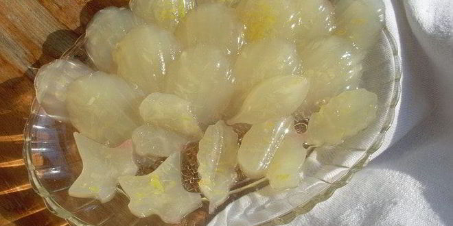 Рецепт имбирно-лимонных мармеладки 0 калорий