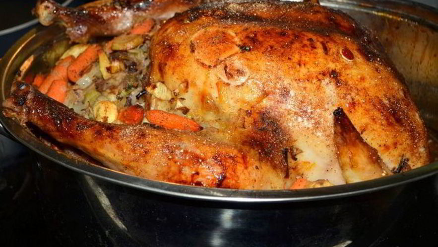 Рецепт праздничной индюшки в мармеладной глазури