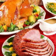 Рецепт Запеченной ветчины с гвоздикой в глазури из апельсинового мармелада и хрена