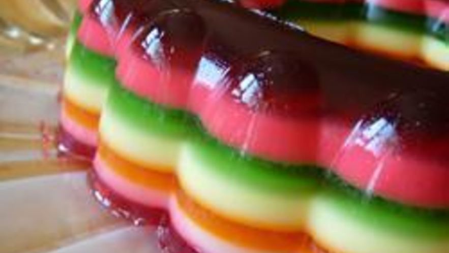 Рецепт многослойного желе радуга