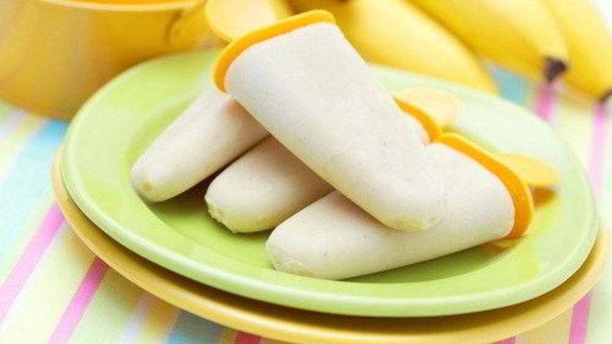 Рецепт быстрого бананового молочного мороженого