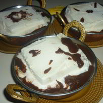 Рецепт Десерта из мороженого, бананов и шоколада