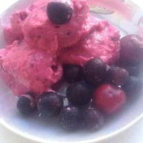 Рецепт Диетического бананова-ягодного мороженого