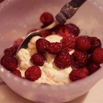 Рецепт Ванильного мороженого с фруктозой