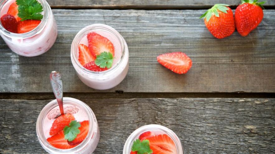 Рецепт клубничного мусса с йогуртом