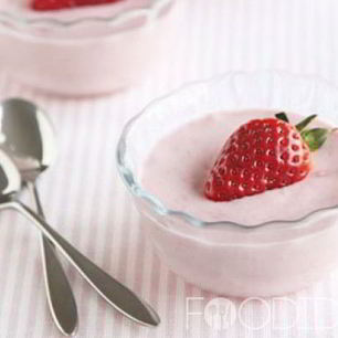 Рецепт Клубничного зефирного мусса