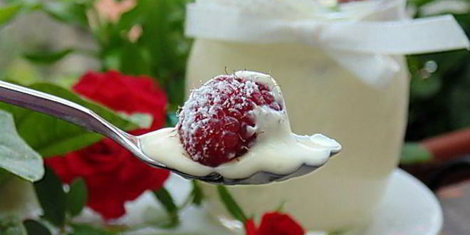 Рецепт крема-мусса из белого шоколада роза-малина