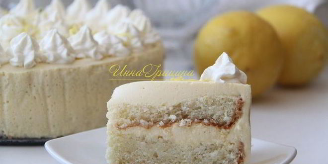 Рецепт лимонного муссового торта