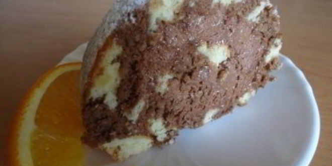 Рецепт миндального рулета с шоколадным муссом