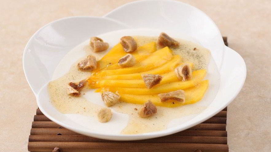 Рецепт мусса личи с манго в саке