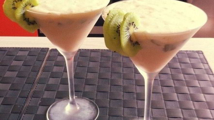 Рецепт нежного мусса с киви