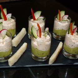 Рецепт Рыбного мусса с кремом из авокадо