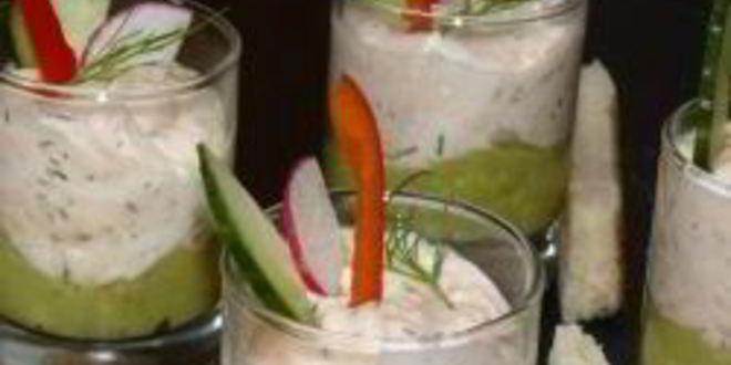 Рецепт рыбного мусса с кремом из авокадо