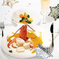 Рецепт Рыбного мусса с мясом и соусом из лобстера