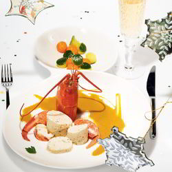 Рецепт Рыбного мусса с мясом и соусом из лобстера